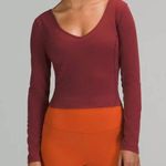 Lululemon Align Long Sleeve Shirt Mulled Wine size 6 NWT Photo 0