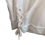 Gap Lace Up Hoodie Tunic Snowcap White Top Photo 1