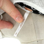 Free People  Auxton Long Sleeve‎ Thermal Wrap Top Ivory Black Size Small Photo 10