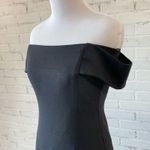 Mason Small Black Dress Off the Shoulder Mini Dress Exposed Zipper LBD Sexy Photo 8