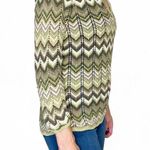 Liz & Co Vintage Y2K . Green Chevron Hippie Sweater Photo 1