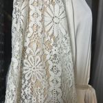 Yoana Baraschi women’s Cream Lace Robe Satin-Like size M Photo 6