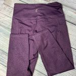 Zyia  Ankle Cropped Leggings Purple Crop Women's Athletic Pants 6-8 Photo 2