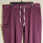 Women's Perilla Maroon Cargo Hospital Nurse Doctor Medical Scrubs Size XL EUC Red Photo 1