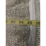 Skies Are Blue by Avara Gold Metallic Blouse Sleeve Keyhole Neckline Sz M Photo 7