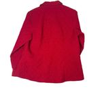 Westbound  Womens Red Quilted Corduroy Chore Style‎ Paisley Print Lined Coat Sz L Photo 1