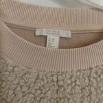 COS GUC Womenâs Sherpa Teddy Pullover With Pockets Cream Size XXS/S Photo 7