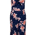 Yumi Kim NEW  FLORAL AFFAIR NAVY PRETTY CHIC JUMPSUIT Size Large Photo 1