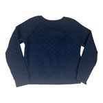 Patagonia  size large Navy quilted Crewneck sweatshirt Organic Cotton Top long sl Photo 1