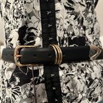 Vince Camuto  Black Belt with Gold Accents Photo 1