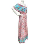 Women Summer Bohemian Printed Maxi Dress V Photo 3