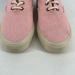 Sebago John Panama Women's Low Cut Lace Up Canvas Sneakers Pink White Size 7 Photo 2
