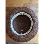 Women's Brown Raffia (?) Bowler Hat Rolled Brim Vintage Liz Claiborne 12” X 10” Photo 5