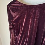 AGOLDE  corrin chocolate brown velvet scoop back bodysuit Photo 4