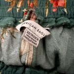 American Eagle  Outfitters Teal Green Hibiscus Floral Ruffle Hem Shorts Size XS Photo 2