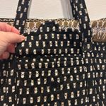Vera Bradley Tote Bag Purse Black Quilted Retired Zebra Print Shoulder Bag Photo 6