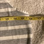 J.Crew Gray and White Faux Leather Scalloped Trim Tank Top Size XS Photo 2