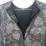 Lanvin 2004 Gray Wool Silver Studded Beaded Long Sleeve Dress 38 Size 6 Photo 8