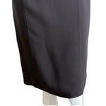 2000s Vintage M Siamo Brown Wool Belted Sheath Midi Dress Tailored Quiet Luxury Size 6 Photo 9