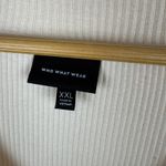 Who What Wear  Womens Puff Sleeve Cardigan Sz XXL Ribbed Button‎ Front Minimalist Photo 4