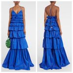STAUD Rylie Royal Blue Lapis Ruffle Layered Tiered Dress Size XL NWT Photo 2