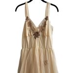 Vintage Van Raalte Dress Semi Sheer Whimsical Forest Fairy Size Small Tan Photo 1