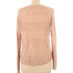 Pink republic  Women’s Lightweight Open Knit Pullover Sweater Size Large Blush Photo 2
