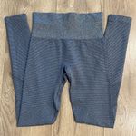 Athleta  Shimmer Stripe Silver Metallic‎ High Rise Leggings Size XS Photo 1