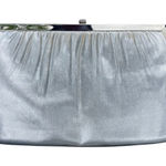 Vintage Silver Evening Bag Clutch Purse Metallic Party Handbag Photo 0