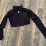 Adidas  Black Fitted Crop Top long sleeve Photo 2
