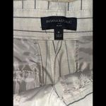 Banana Republic  Cream Striped Paper Bag Waist Wide Leg Career Blake Pants Size 4 Photo 3