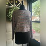 Vintage 80/90s Genesis bright colorful marled long sleeve sweater, size large Pink Photo 7