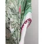 Shiraleah  Women’s Floral Viscose Beach Cover-Up with Pom-Pom Trim Photo 5