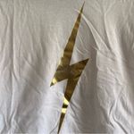 Aviator Nation Women’s White Soft Gold Lightning Bolt T Shirt Size XS Photo 4