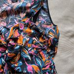 French Connection  Size M Boho Midi Dress Tiered Sleeveless Fall Floral Print Photo 8