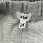 Aerie  Women's Heather Gray Fleece Godet Mini Skirt Raw Hem NWT Small Photo 2