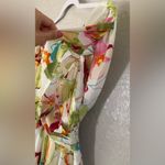 Luxxel The San Francisco Ivory Multi Romper Off Shoulder Ruffled Floral Sz S Photo 7