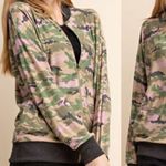 Soft Lightweight Camo Bomber Jacket‎ Green Size M Photo 12
