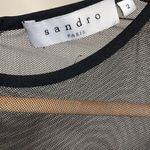 Sandro  black mesh jumpsuit Size Medium/IT 2 Photo 3