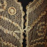 Jessica London Plus Size 2X Boho Hippie Kimono Tassel Brown Cardigan Crochet Bea Photo 2