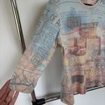 Gloria Vanderbilt Vintage Y2K Colorful Western Top Boho Coastal Cowgirl Country USA XL Petite Photo 4