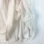 Jondie  Women's Criss Cross Back Creamy White Puff Sleeve Mini Dress Sz S Photo 6