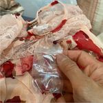 Free People  red and pink lace top Photo 14