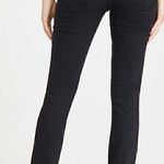 #37 NWT MOTHER Superior The Dazzler Shift Jeans Black Size 24 Photo 1
