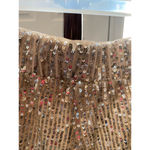 Loft Women's Pants Size M Gold Sequin Joggers Photo 5