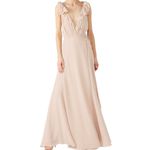 Reformation Peppermint Maxi Dress in Champagne Size Small Photo 8