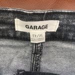 Garage Acid Washed Black Jean Mini Skirt Photo 2