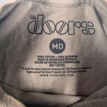 The Doors Band Mushroom Light Grey Gray Graphic Distressed Tee Size Medium Green Photo 2