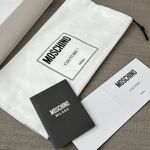 Moschino  Logo Slide Sandals in White, Size 38 New in Box Photo 6