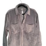 Apana Women's Corduroy Long Sleeve Snap Down Shirt Jacket - Shacket Medium Gray Photo 1